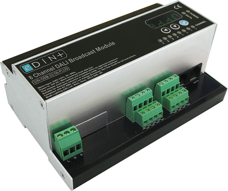 eDIN+ DALI Broadcast Module