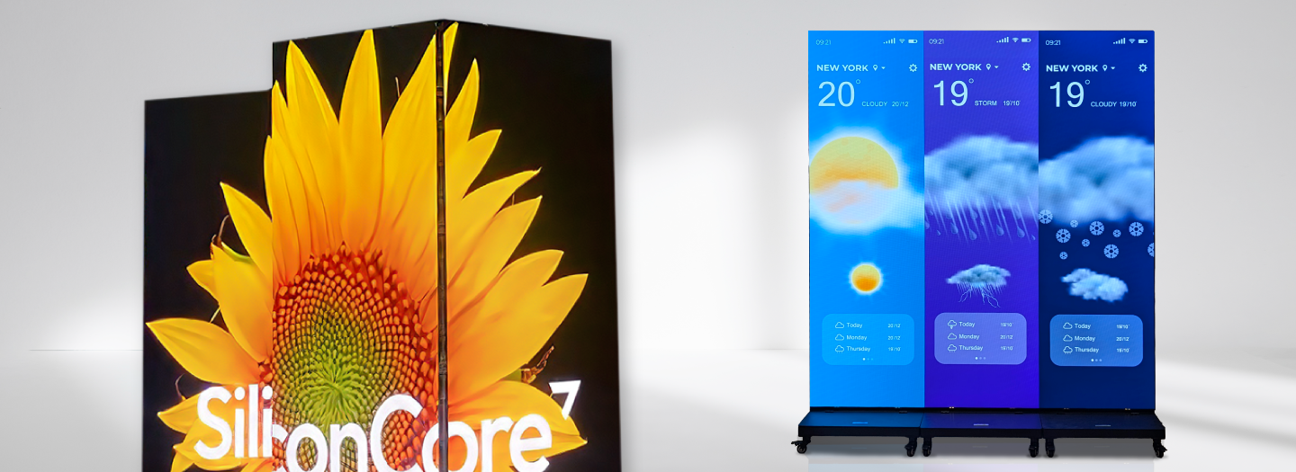 SiliconCore Mobile Foldable LED Columns 1.2mm