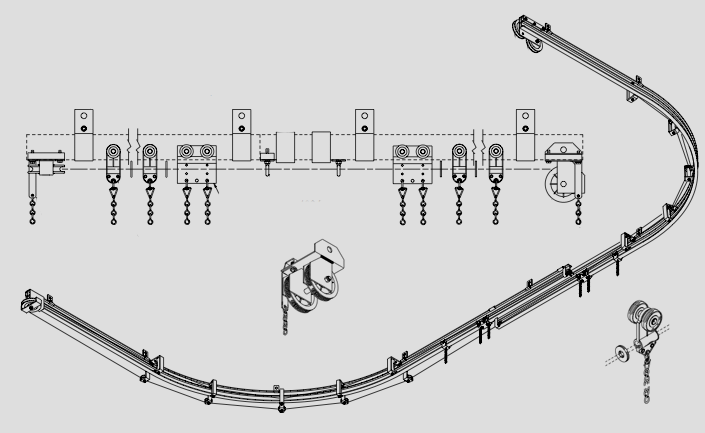 Stage Curtain Track